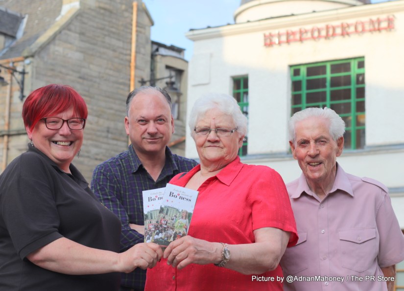 Representatives from Bo'ness with the revamped leaflet.