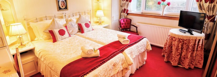 One of the rooms at Bo'mains Farm B&B