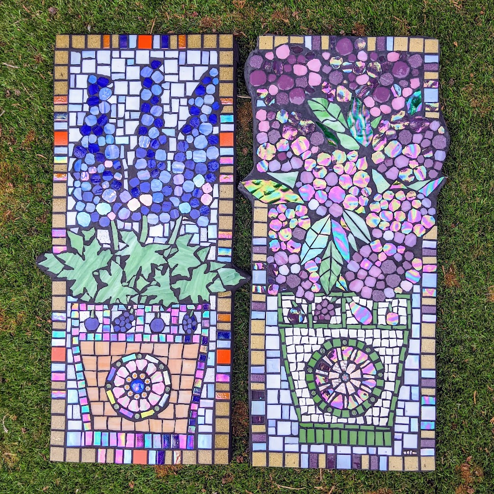 Two mosaic panels.