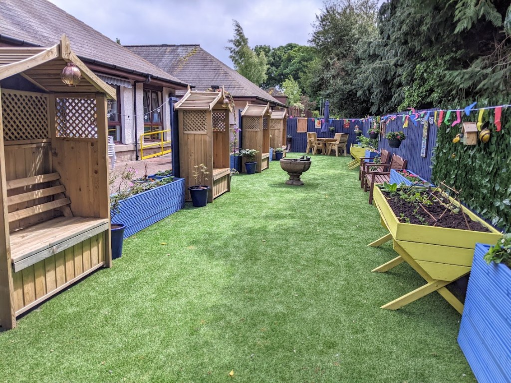 Another view of the hospital garden.