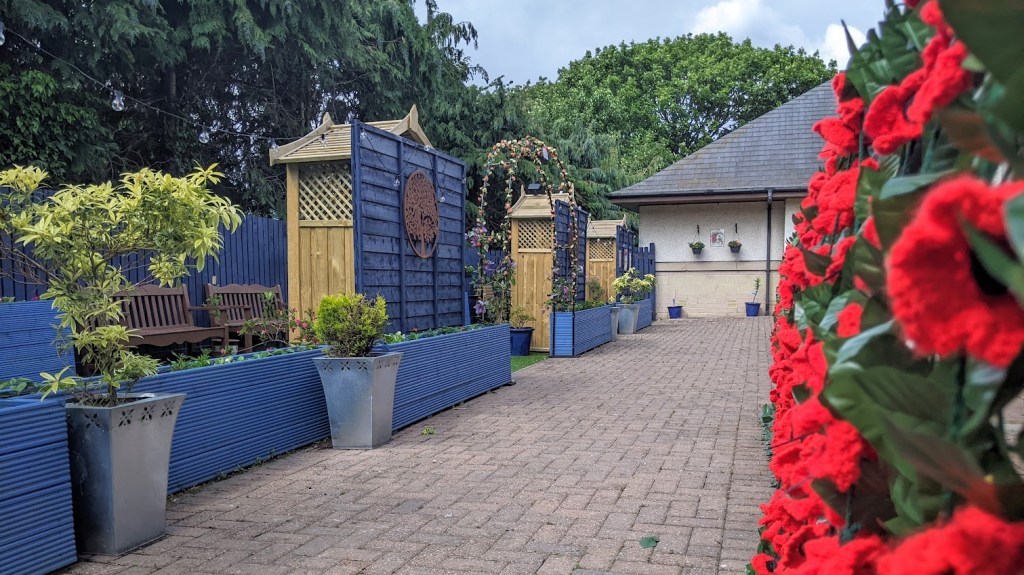 Path area beside main garden.