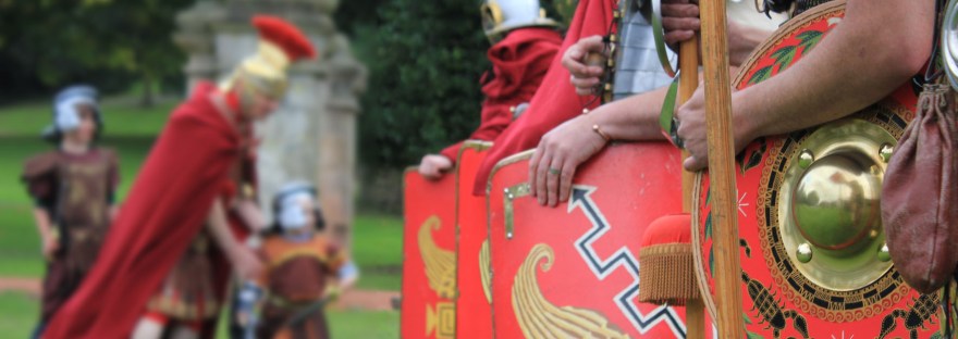 Roman soldiers at Kinneil Estate, Bo'ness
