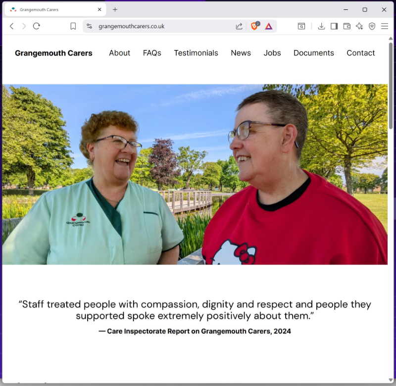 Grangemouth Carers website.