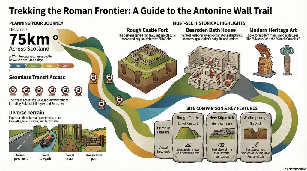 Infographic about Antonine Wall.